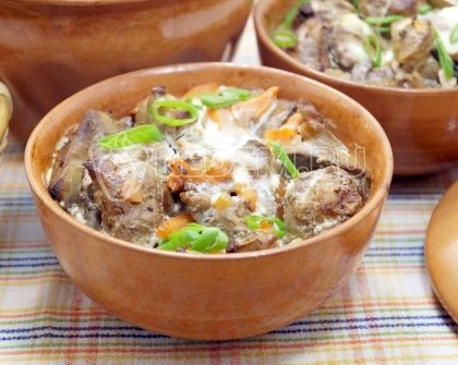 Куриная печень в духовке