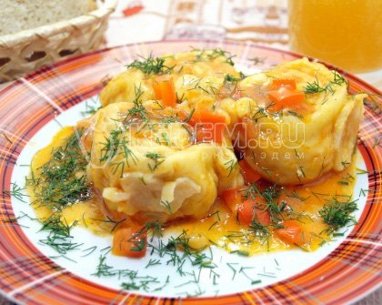 Ленивые пельмени с курицей «Грузины»