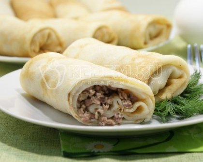 Блины с мясом